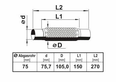 Corrugated pipe Ernst 460545