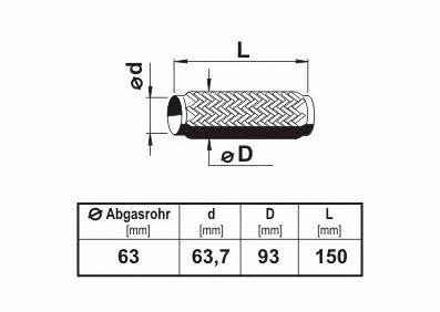 Ernst 460798 Corrugated pipe 460798