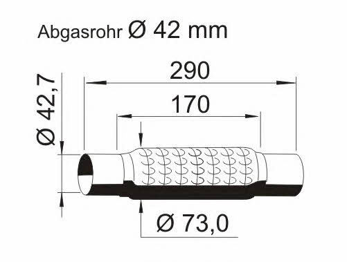 Ernst 464024 Corrugated pipe 464024