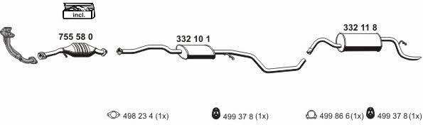 Ernst 031587 Exhaust system 031587