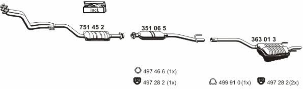  040949 Exhaust system 040949