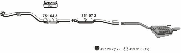  040950 Exhaust system 040950