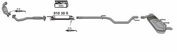 Ernst 050979 Exhaust system 050979