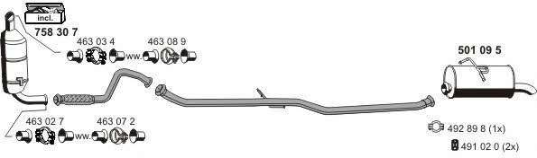 Ernst 090459 Exhaust system 090459