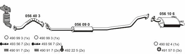 Ernst 050976 Exhaust system 050976