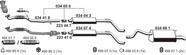  050985 Exhaust system 050985
