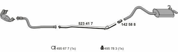 Ernst 100549 Exhaust system 100549