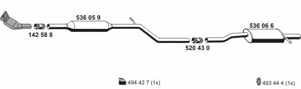  100576 Exhaust system 100576