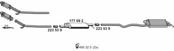 Ernst 071555 Exhaust system 071555