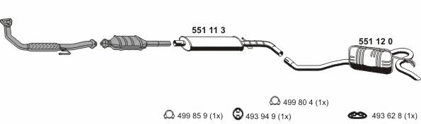 Ernst 120276 Exhaust system 120276