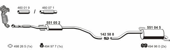  120246 Exhaust system 120246