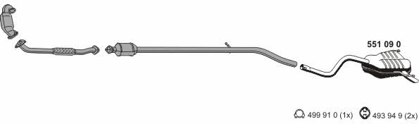 Ernst 120274 Exhaust system 120274