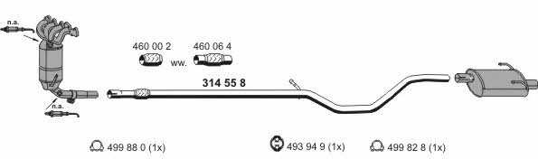 Ernst 120296 Exhaust system 120296