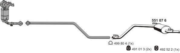 Ernst 130037 Exhaust system 130037