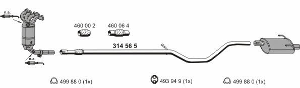 Ernst 120298 Exhaust system 120298