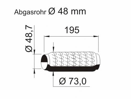 Ernst 464116 Corrugated pipe 464116