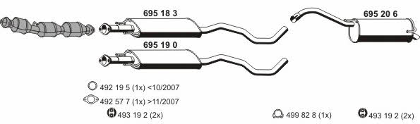  170155 Exhaust system 170155