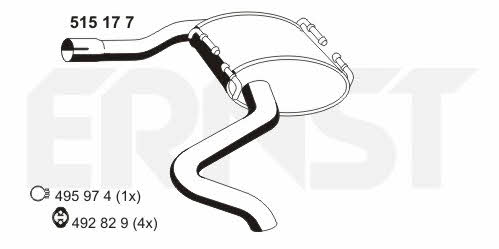 Ernst 515177 End Silencer 515177