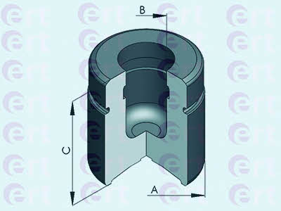 Ert 150983-C Front brake caliper piston 150983C