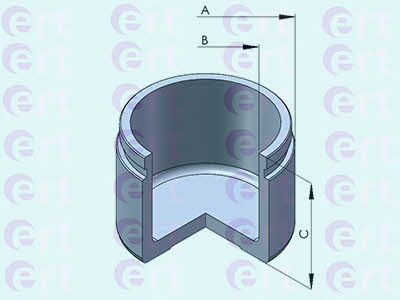 Ert 151057-C Front brake caliper piston 151057C