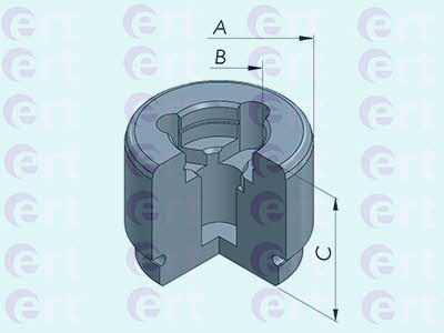Ert 150980-C Front brake caliper piston 150980C
