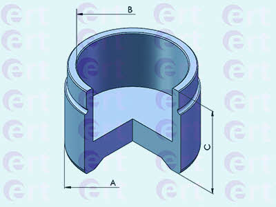 Ert 151031-C Front brake caliper piston 151031C