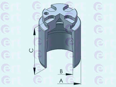 Ert 150984-C Rear brake caliper piston 150984C