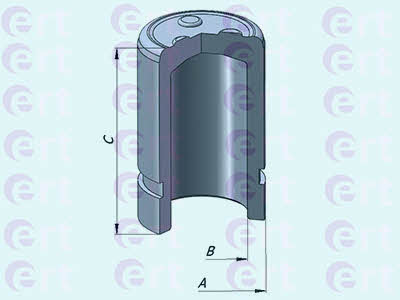 Ert 151037-C Rear brake caliper piston 151037C