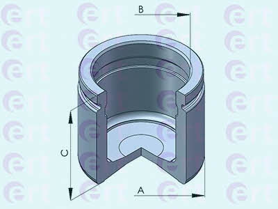 Ert 150956-C Front brake caliper piston 150956C