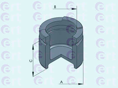 Ert 151143-C Front brake caliper piston 151143C
