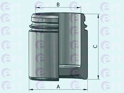 Ert 151065-C Front brake caliper piston 151065C