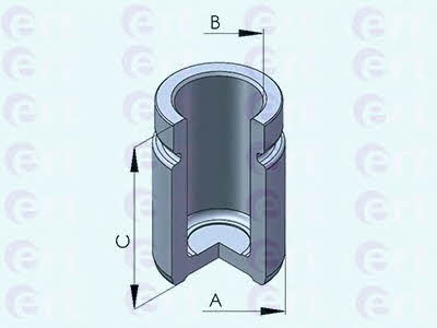 Ert 151204-C Rear brake caliper piston 151204C