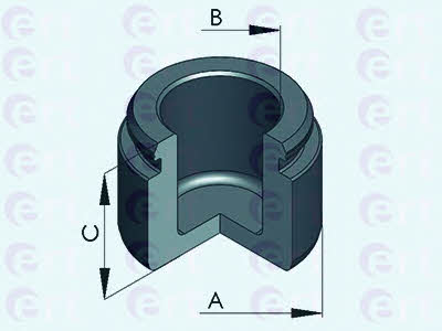 Ert 151275-C Front brake caliper piston 151275C