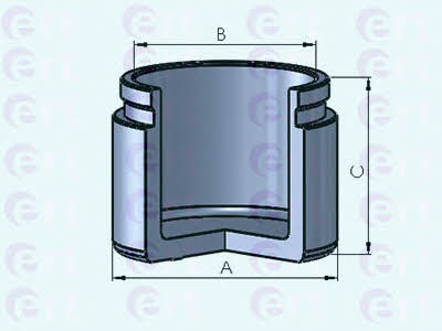 Ert 151257-C Rear brake caliper piston 151257C