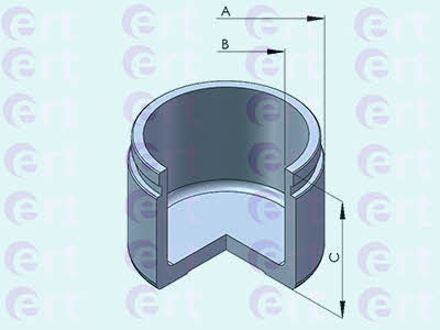 Ert 151064-C Front brake caliper piston 151064C