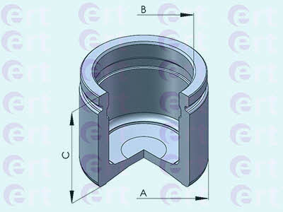 Ert 151124-C Front brake caliper piston 151124C