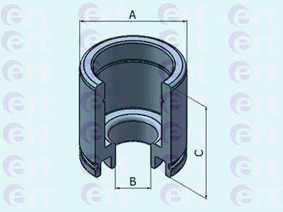 Ert 151072-C Rear brake caliper piston 151072C