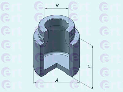 Ert 151076-C Front brake caliper piston 151076C