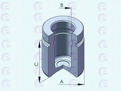 Ert 151256-C Rear brake caliper piston 151256C