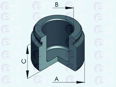 Ert 151285-C Front brake caliper piston 151285C