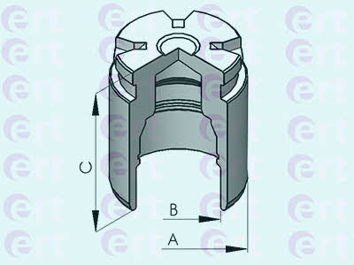 Ert 151171-C Rear brake caliper piston 151171C