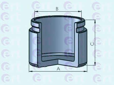 Ert 151176-C Front brake caliper piston 151176C