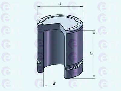 Ert 151248-C Rear brake caliper piston 151248C