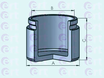 Ert 151073-C Front brake caliper piston 151073C