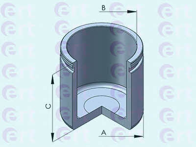 Ert 151234-C Front brake caliper piston 151234C