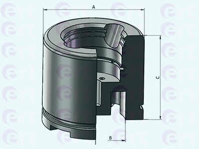 Ert 151293-C Front brake caliper piston 151293C
