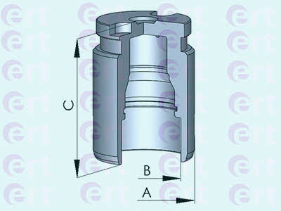 Ert 151163-C Rear brake caliper piston 151163C