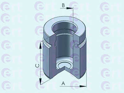 Ert 151210-C Front brake caliper piston 151210C