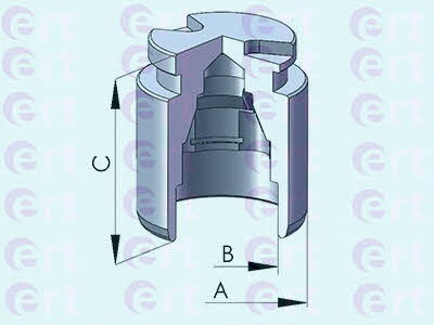 Ert 150573-C Rear brake caliper piston 150573C