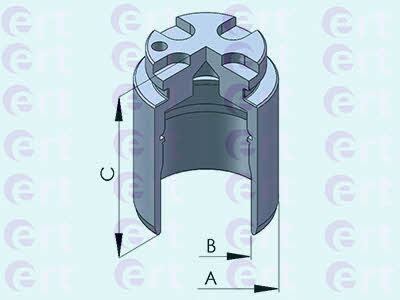 Ert 151078-C Rear brake caliper piston 151078C